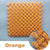 Anyhouz Splicing Mat Orange 25x25cm 1Pc DIY Non Slip Bathroom Mat Mesh Drainage Massage Floor Carpet