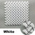 Anyhouz Splicing Mat White 25x25cm 20Pcs DIY Non Slip Bathroom Mat Mesh Drainage Massage Floor Carpet