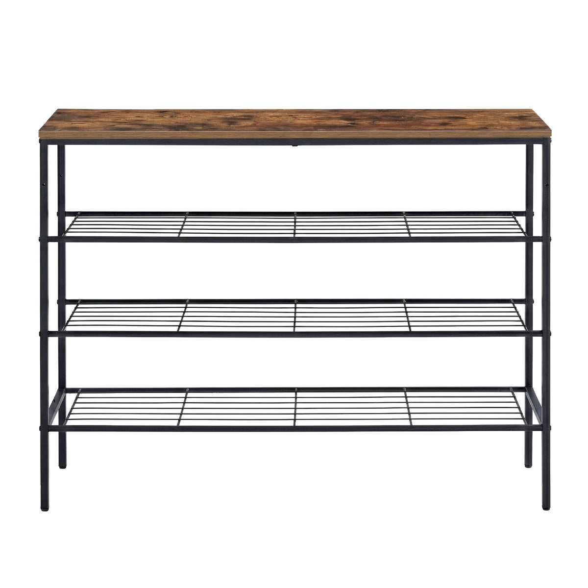 Artiss Shoe Rack 4 tier Storage Organiser Walnut