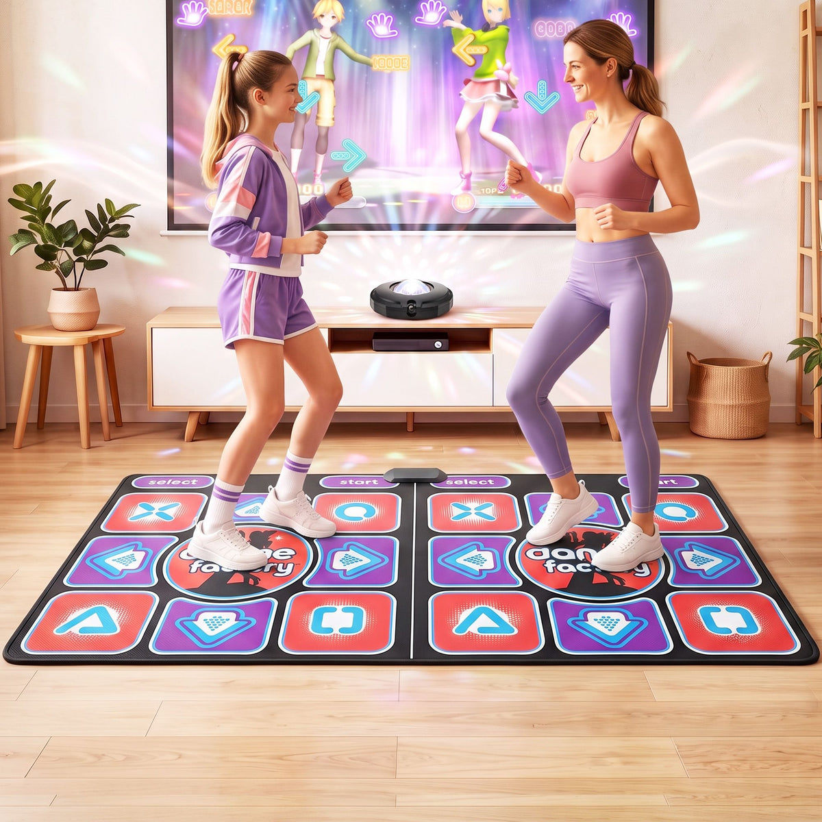 Keezi HDMI Dance Mat 2 Player for Kids &amp; Adults with AR Camera Electronic Dance Pad