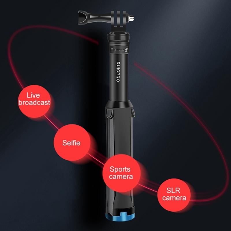 Telescopic Selfie Stick For Action Cameras-1915196721831481345