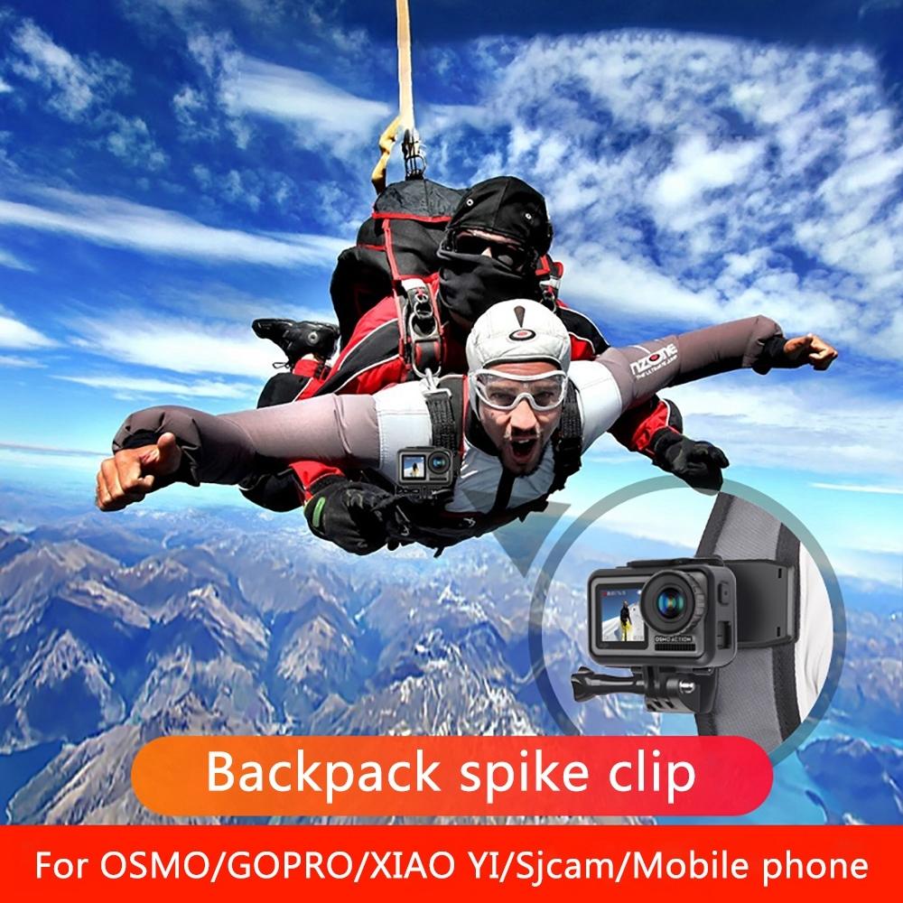 360 Degree Backpack Mount For Gopro Dji And Other Action Cameras - Rotating Clip Clamp-1915197577184284676