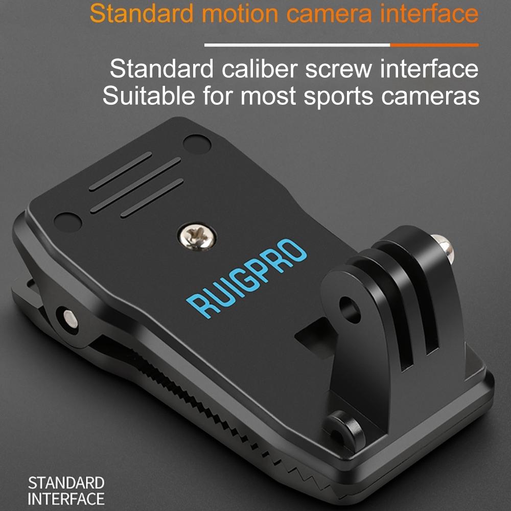 360 Degree Rotation Backpack Mount For Gopro Dji Xiaoyi & Other Action Cameras-1915196770481213449