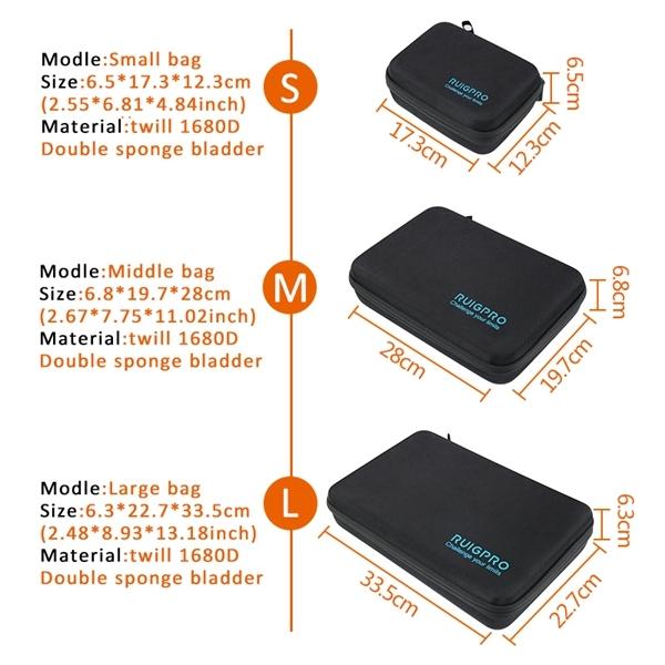 Portable Shockproof Waterproof Case For Dji Action Camera - 17.3 X 12.3 X 6.5 Cm-1915196491060875267