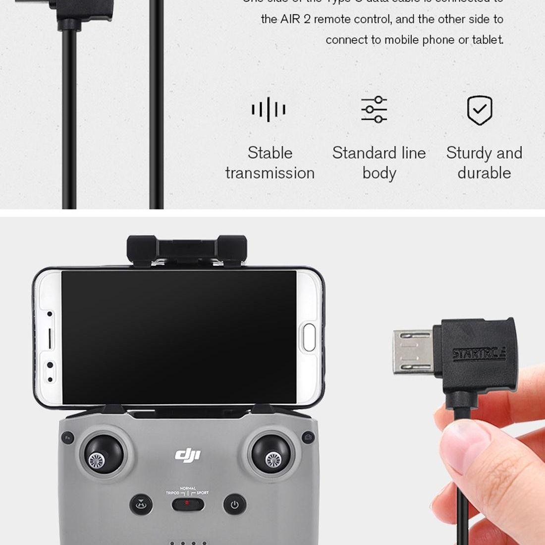16Cm Dual Way Data Cable For Dji Mavic Air 2 - Type C / Usb-C To 8 Pin-1915196784284667910