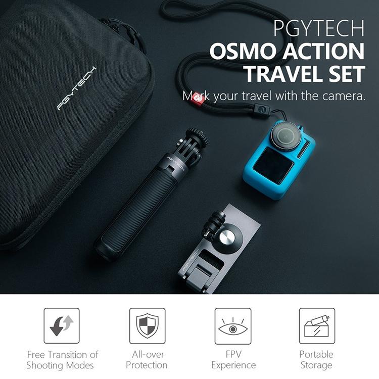 Travel Kit For Dji Action Tripod Backpack Clip Storage Bag-1915198074024759300