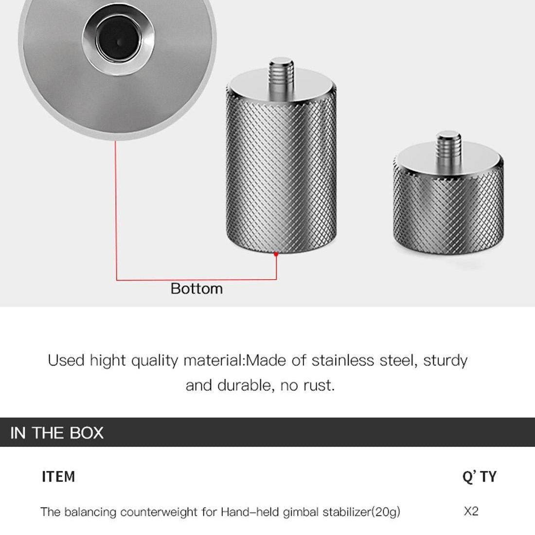 50G Anti-Shake Counterweight For Dji Om4 / Mobile 3 Gimbal-1915198370784350214