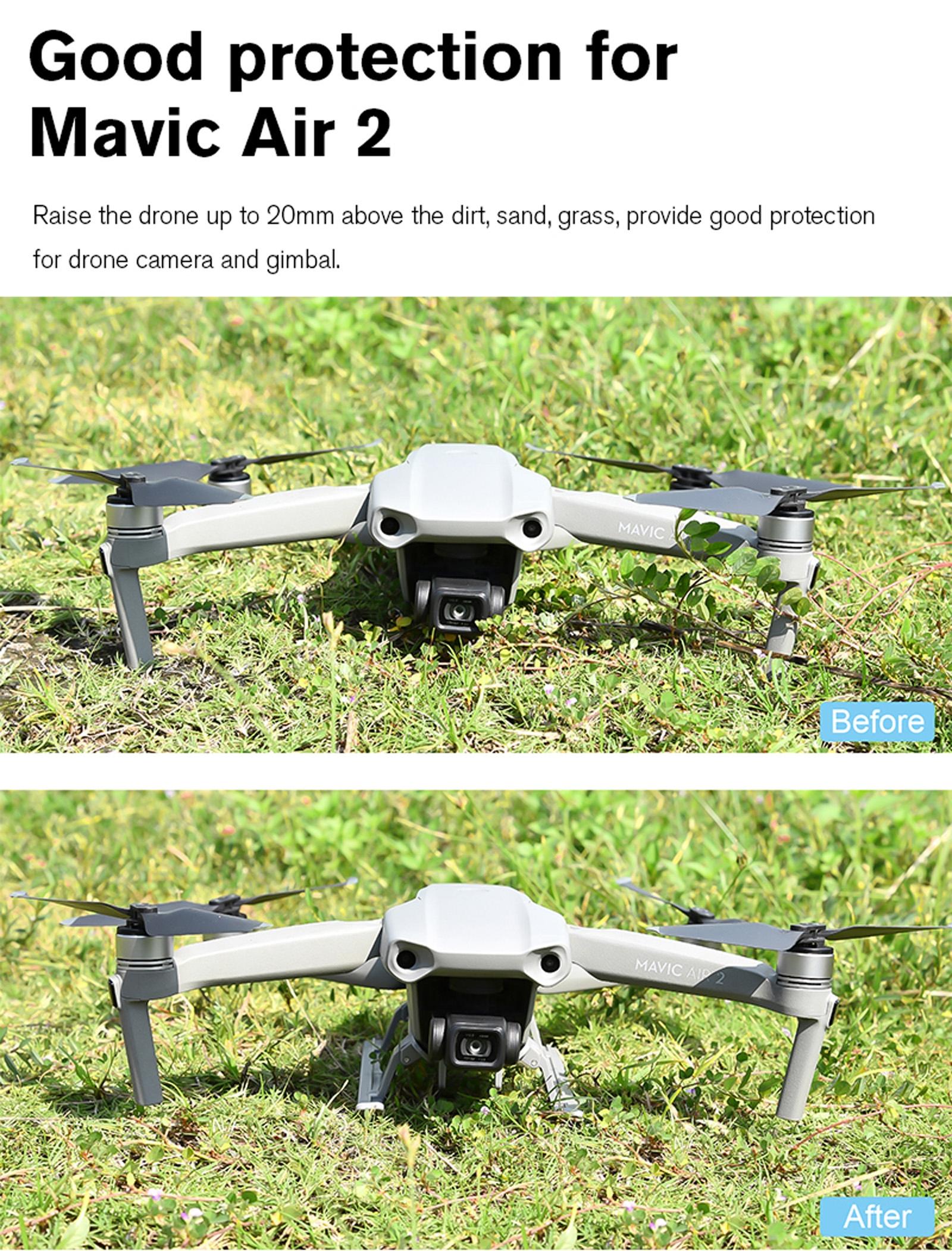 Heightened Landing Gear For Dji Mavic Air 2 / 2S - Anti-Fall & Anti-Dirt-1964932151048802312