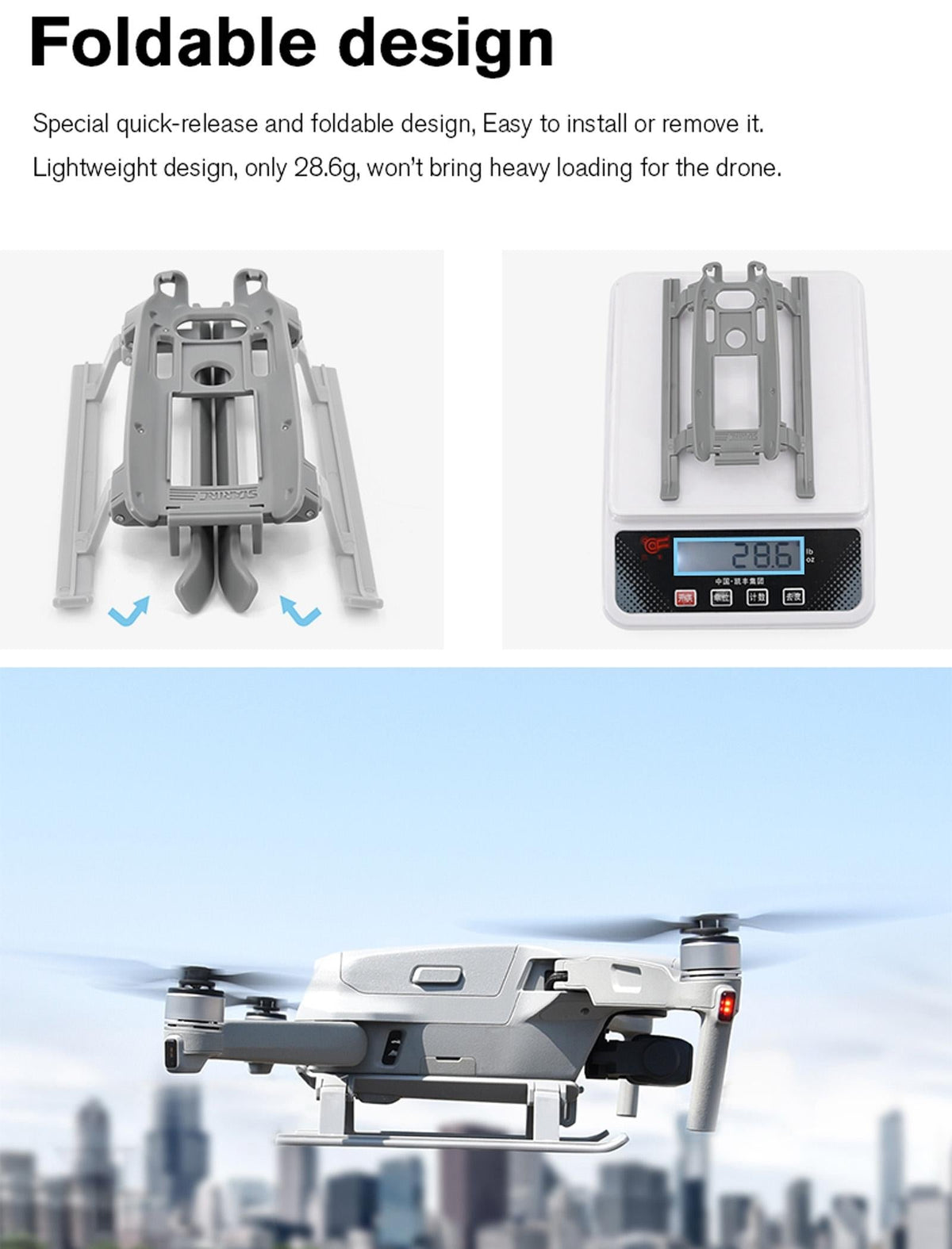 Heightened Landing Gear For Dji Mavic Air 2 / 2S - Anti-Fall & Anti-Dirt-1964932151048802313