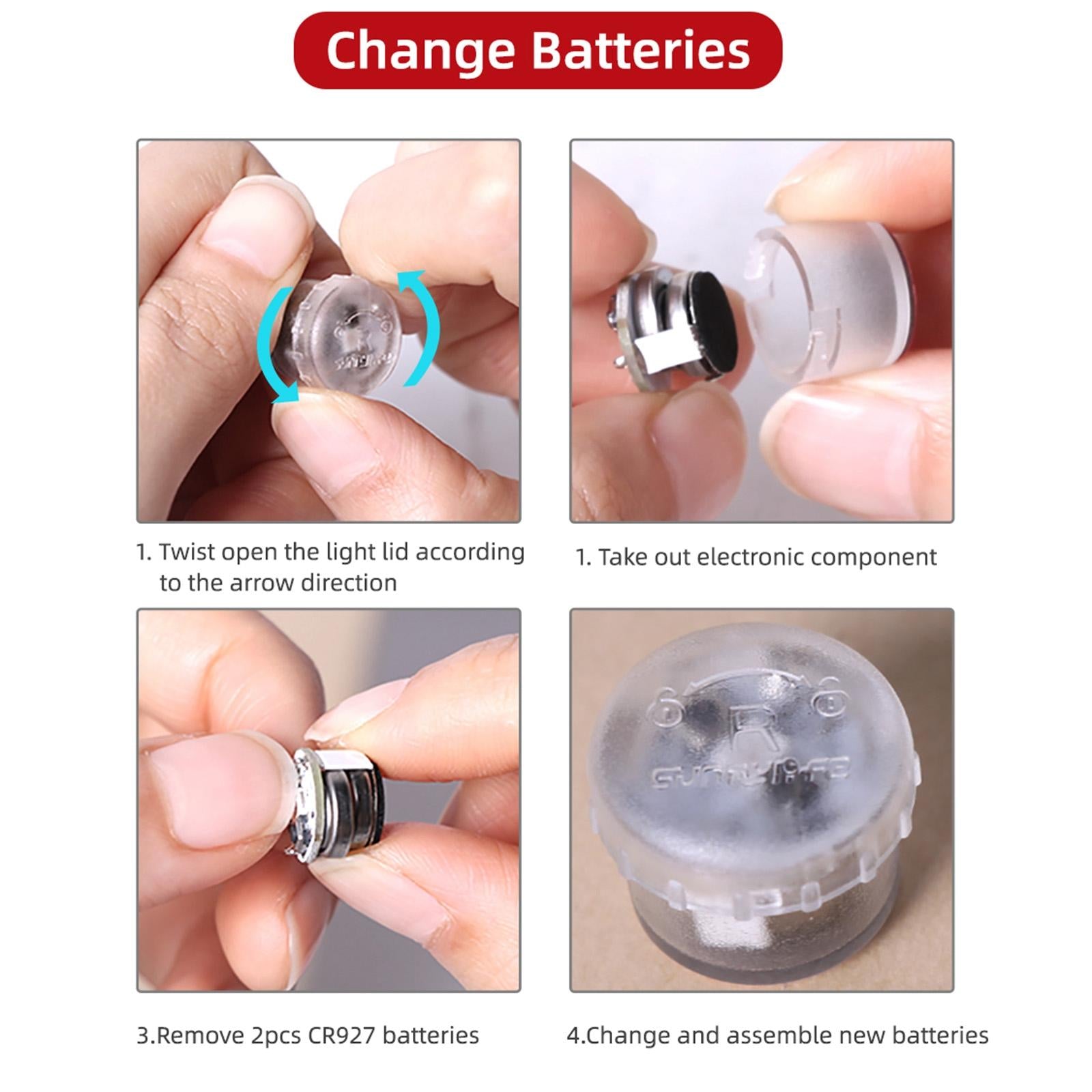 2 Night Strobe Led Light For Dji Mavic 2 Mini / Air 2 Fpv - 2 Pack-1964932223811588100