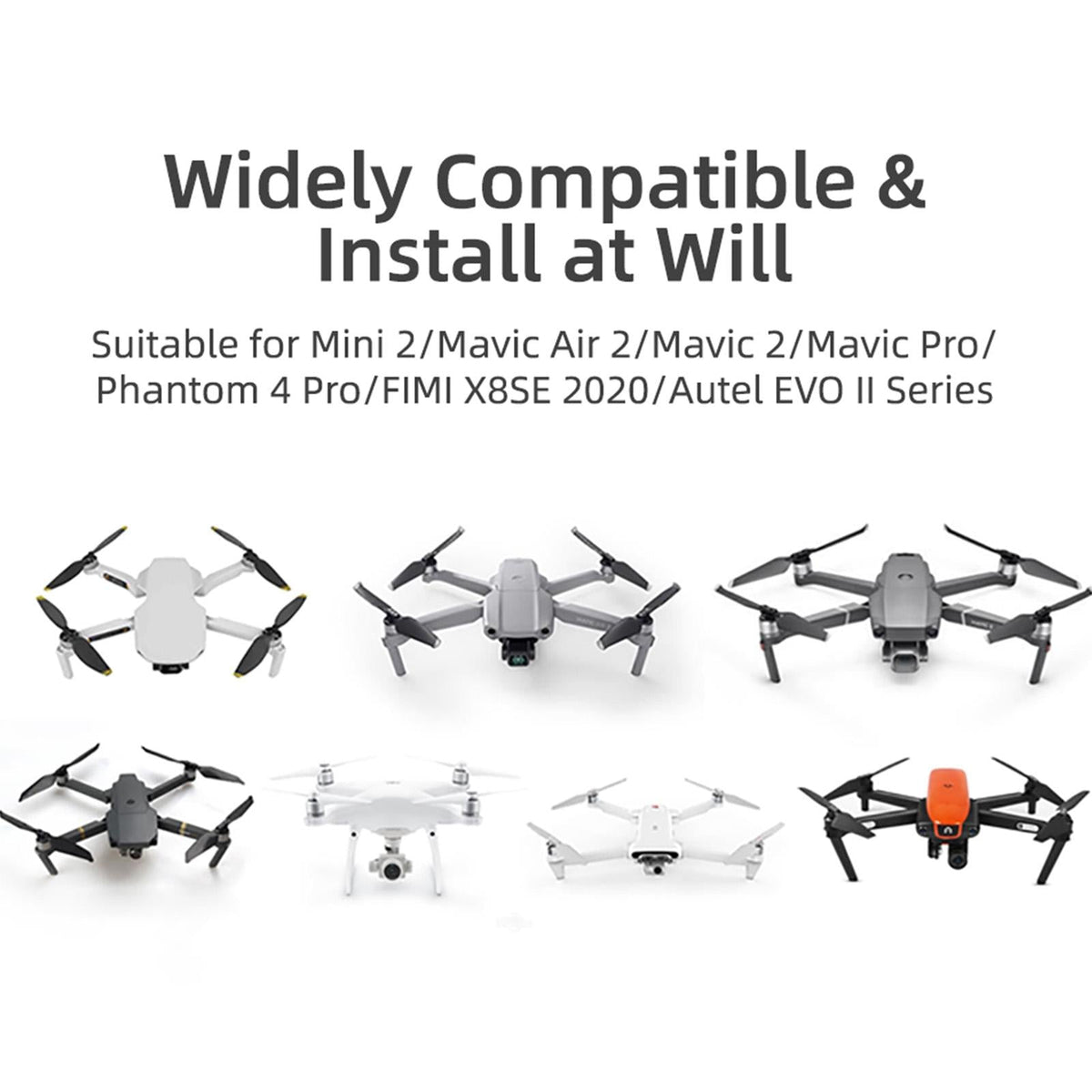 2 Night Strobe Led Light For Dji Mavic 2 Mini / Air 2 Fpv - 2 Pack-1964932223811588104