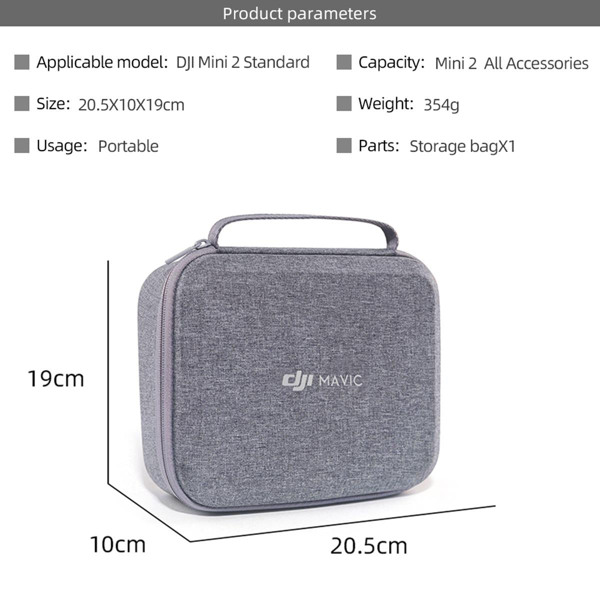 Waterproof Nylon Storage Bag For Dji Mini 2 Drone-1915196551710511110