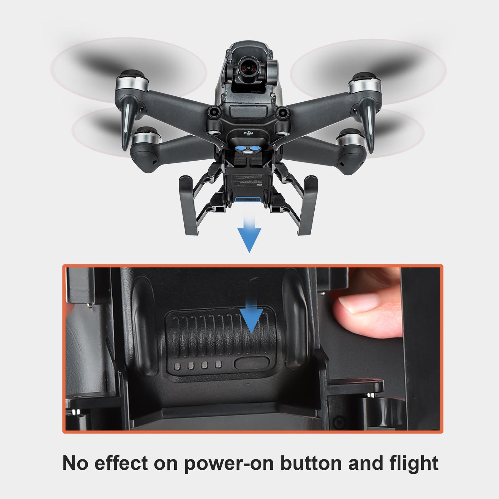Foldable Quick Release Landing Gear For Dji Fpv - Heightened-1915196501685047301