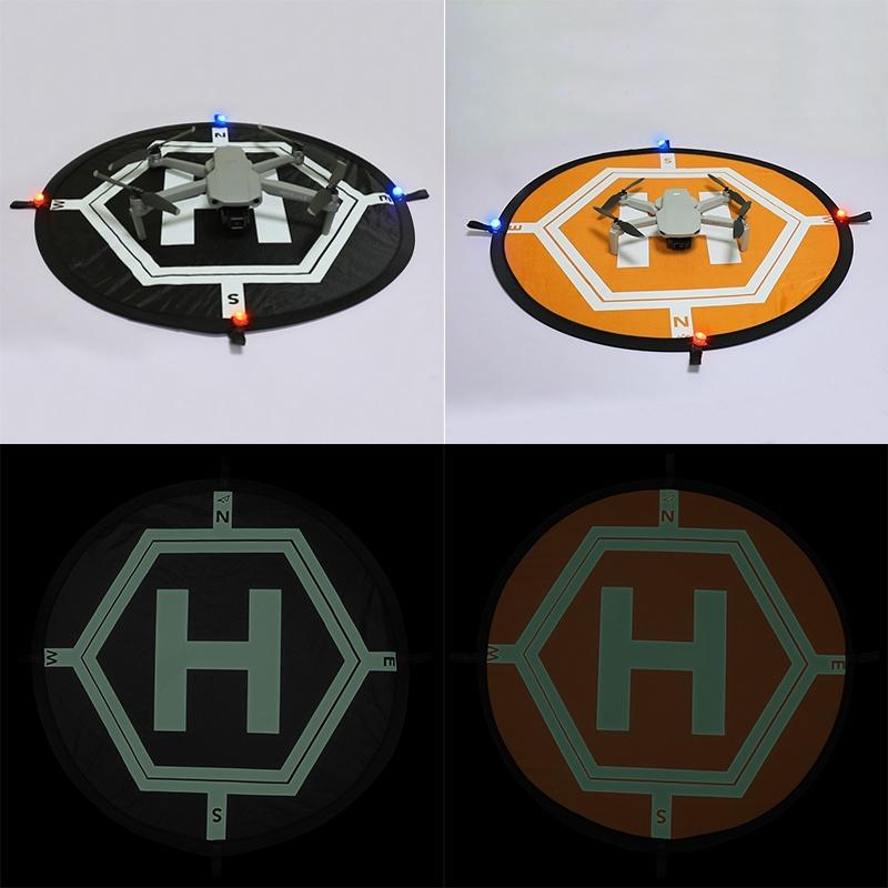 Foldable Landing Pad For Dji Mavic Mini / Air 2S / Fpv - 55Cm Round With Night Light-1915198233991319558