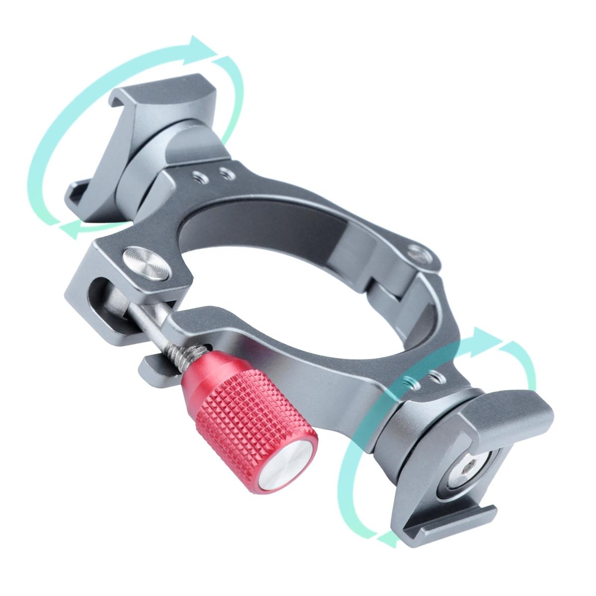 Extension Bracket With Dual Cold Shoe For Dji Om4 / Mobile 3 Stabilizer-1915198117922344966