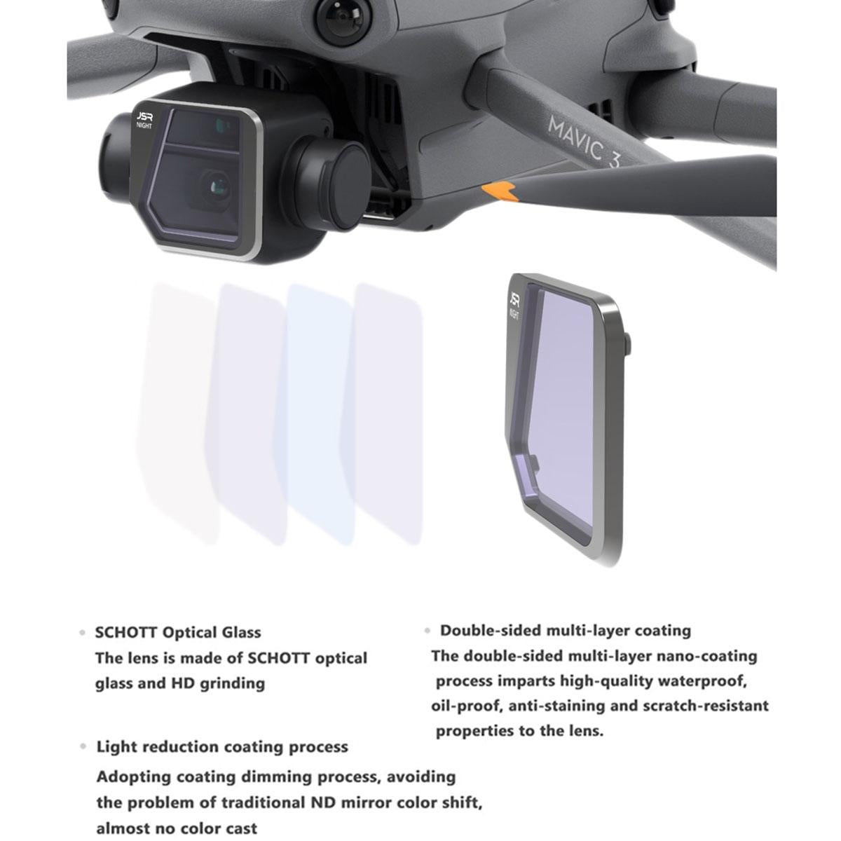 Adjustable Vnd 6-9 Stop Lens Filter For Dji Mavic 3 Drone-1915198053581721602