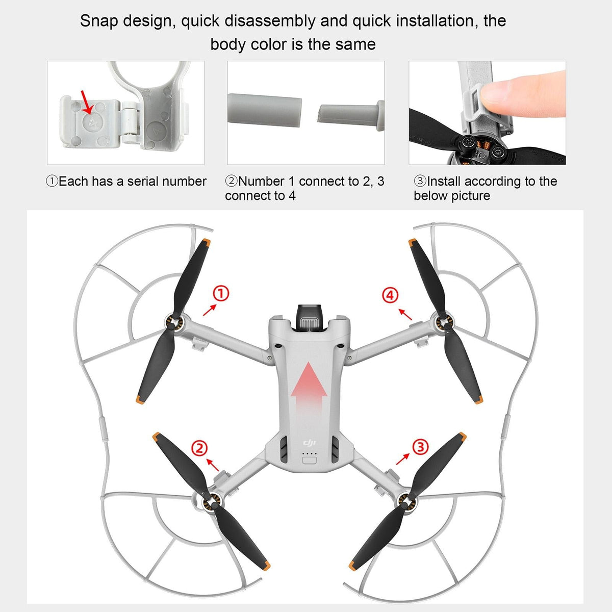 Protective Propeller Guard For Dji Mini 3 Pro Drone-1915196556458463238
