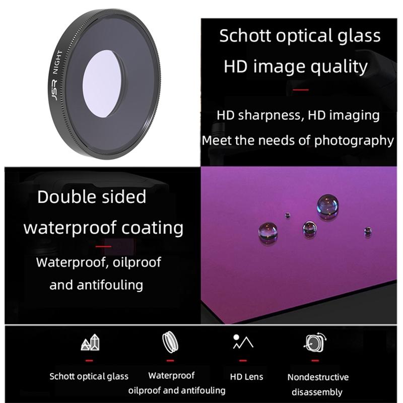 Universal 3-In-1 Lens Filter For Dji Action Camera-1915197268554813443