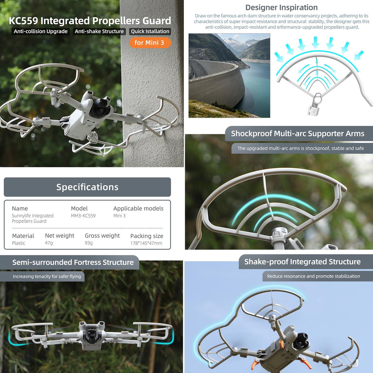 Protective Propeller Guard For Dji Mini 3 Drone-1915196558459146242