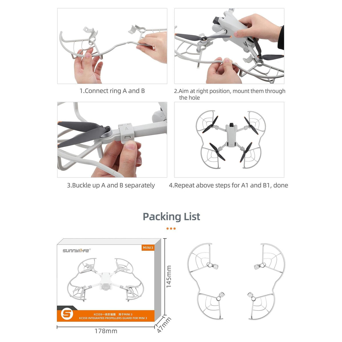 Protective Propeller Guard For Dji Mini 3 Drone-1915196558459146247