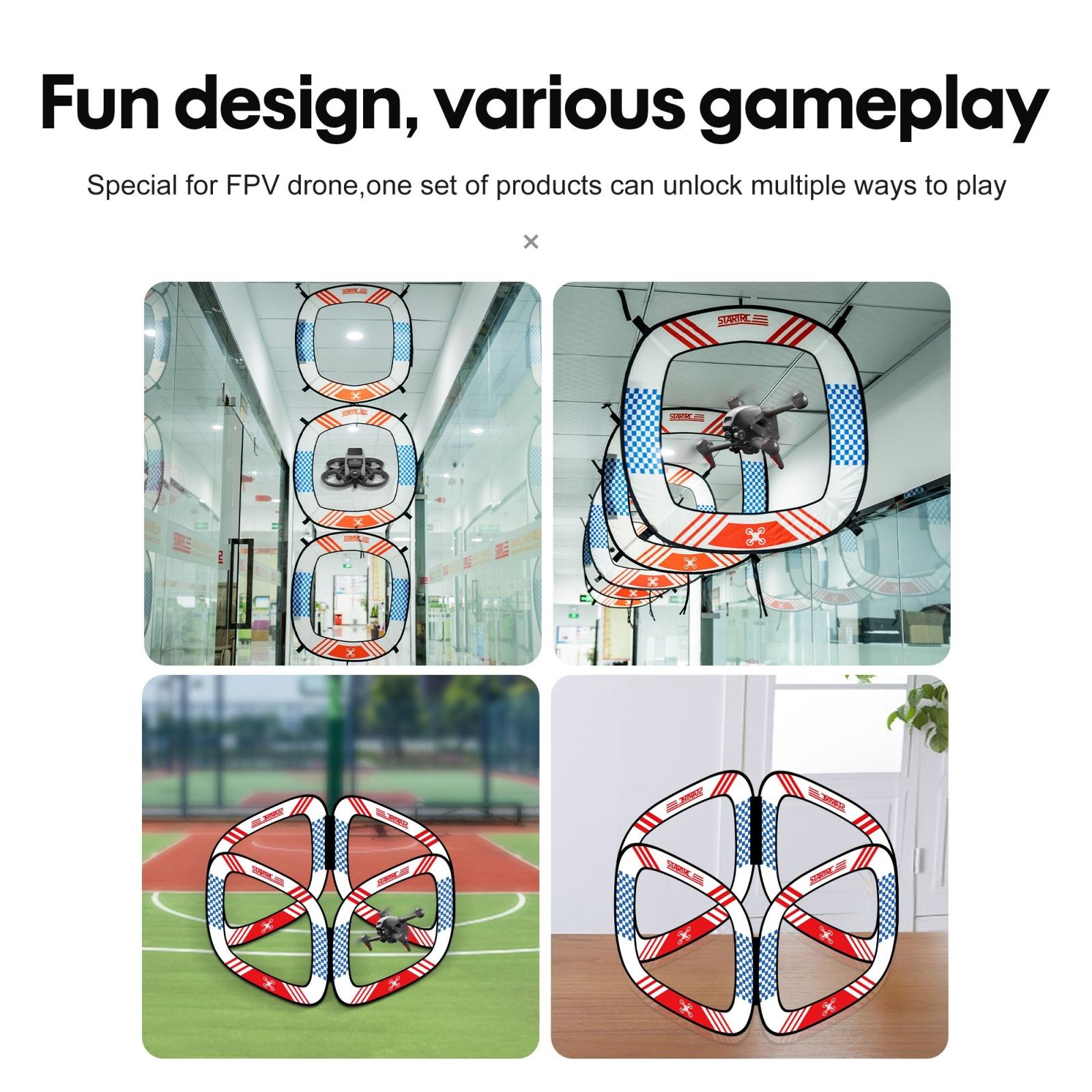 5-In-1 Drone Obstacle Course With Gate And Gantry-1915197095380389889