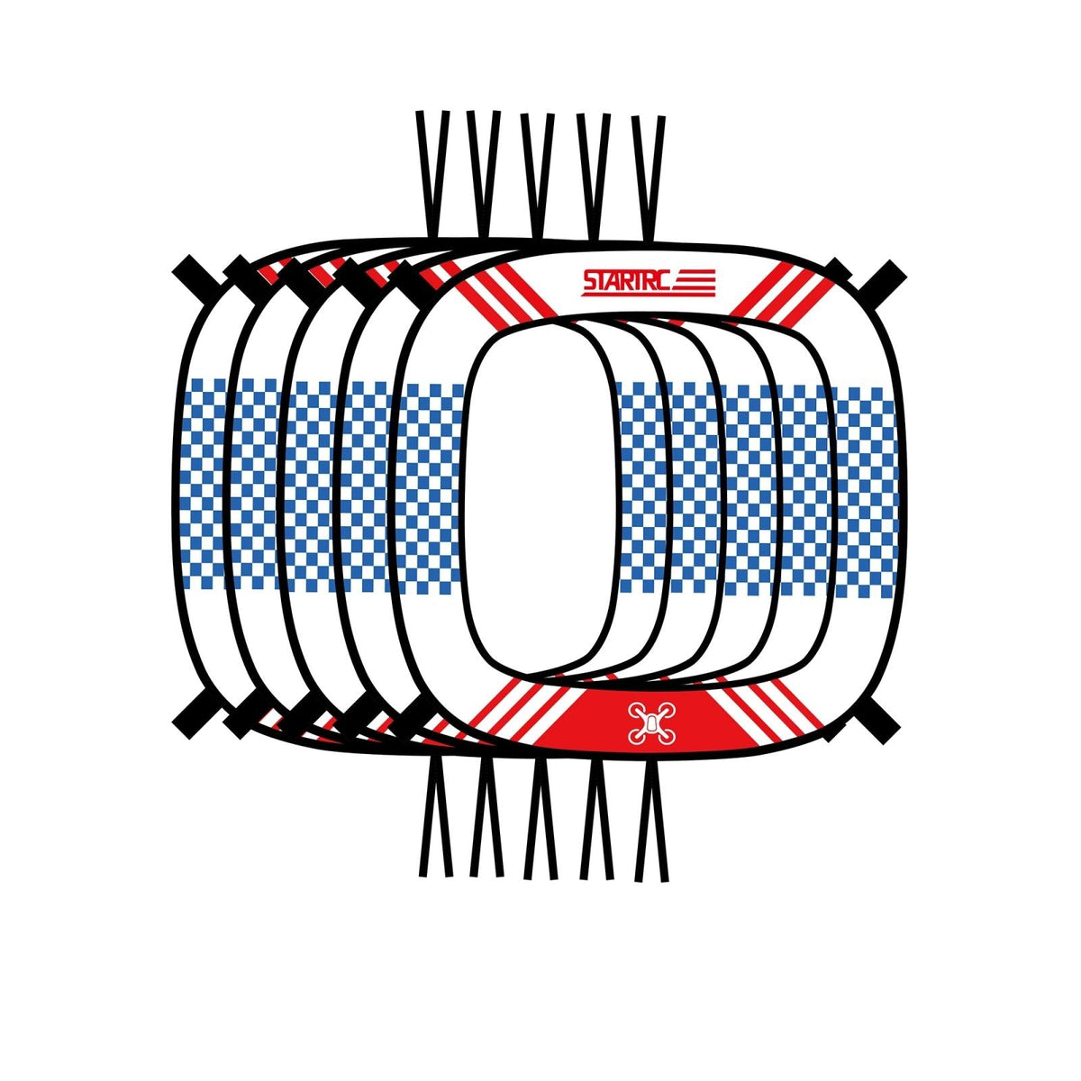 5-In-1 Drone Obstacle Course With Gate And Gantry-1915197095380389896