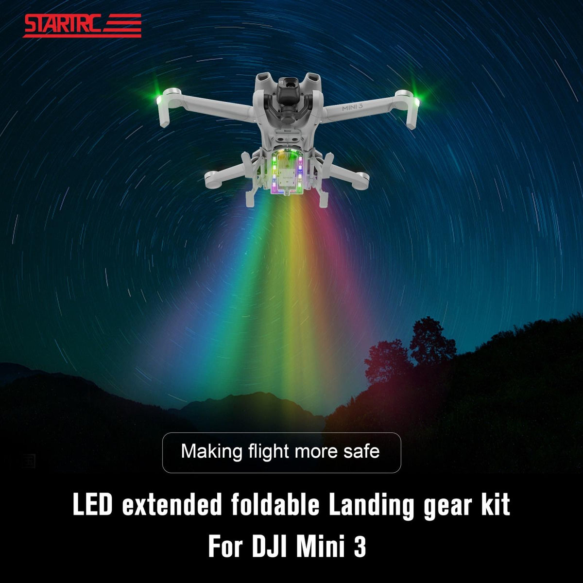 Foldable Landing Gear For Dji Mini 3 - Anti-Fall & Heightened-1964932151904440322