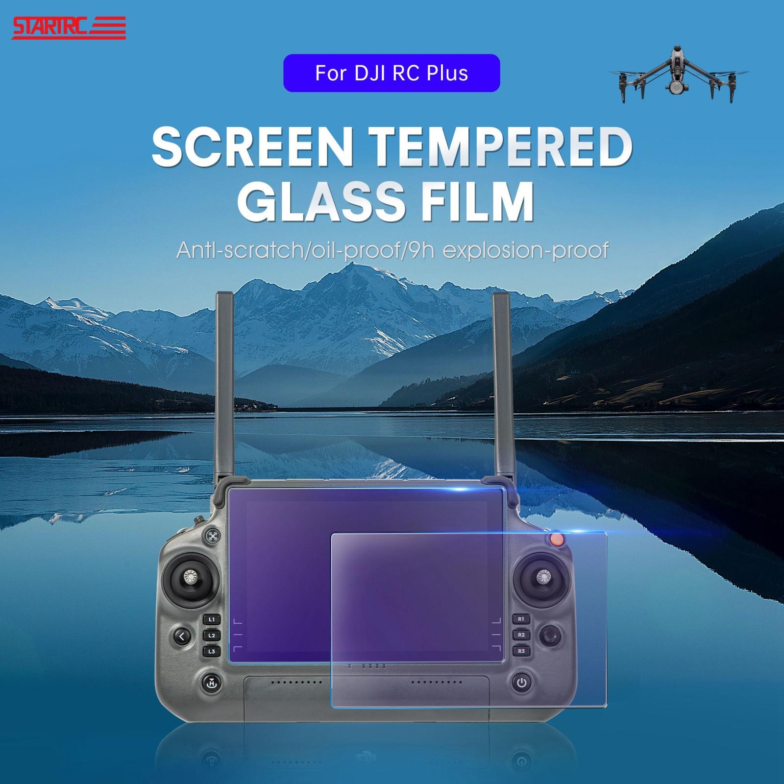 2-Pack Tempered Glass Film For Dji Rc Plus - Screen Eye Protection-1915197287404015617