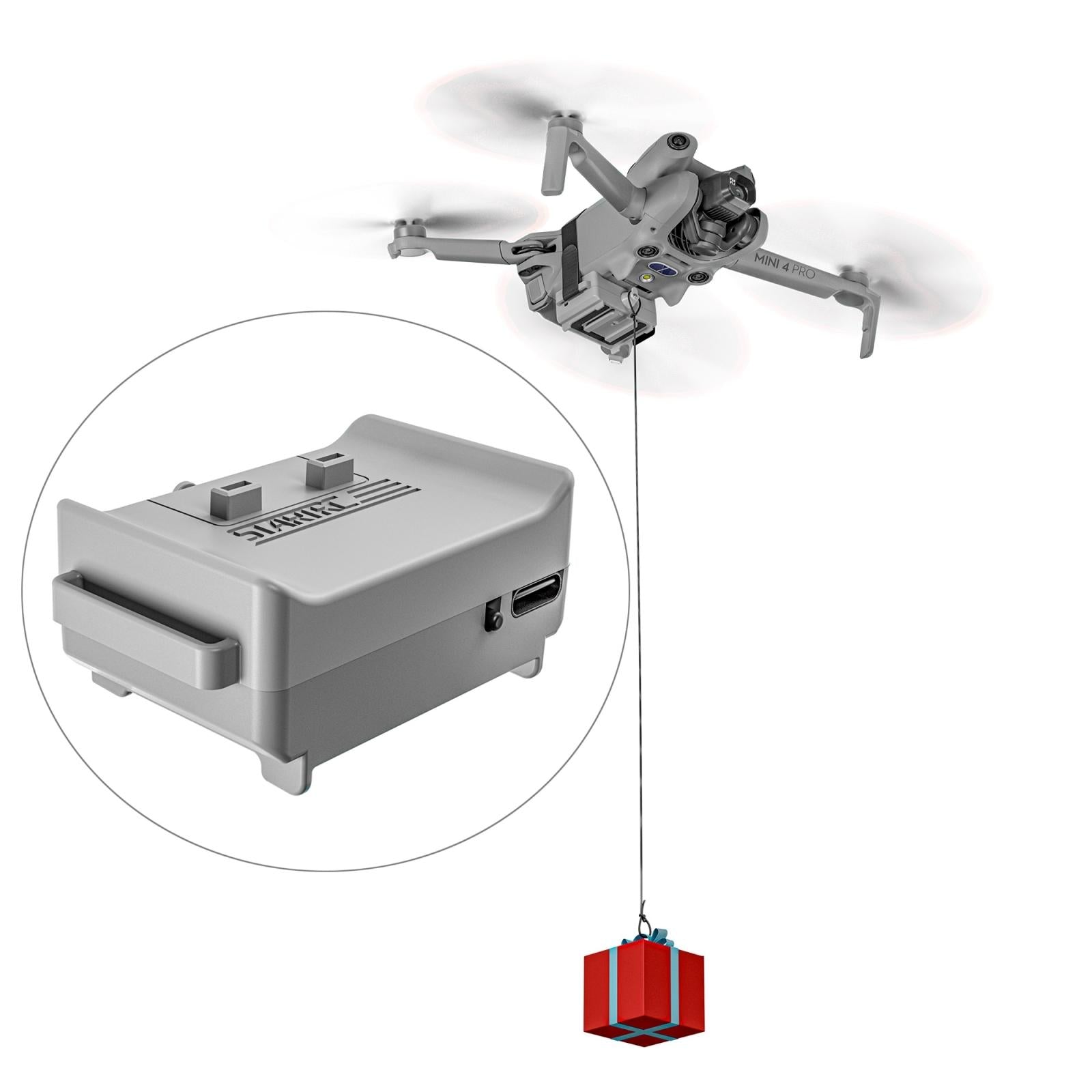 Mini 4 Pro Magnetic Air Dropper Parabolic Bracket-1915196554550054920