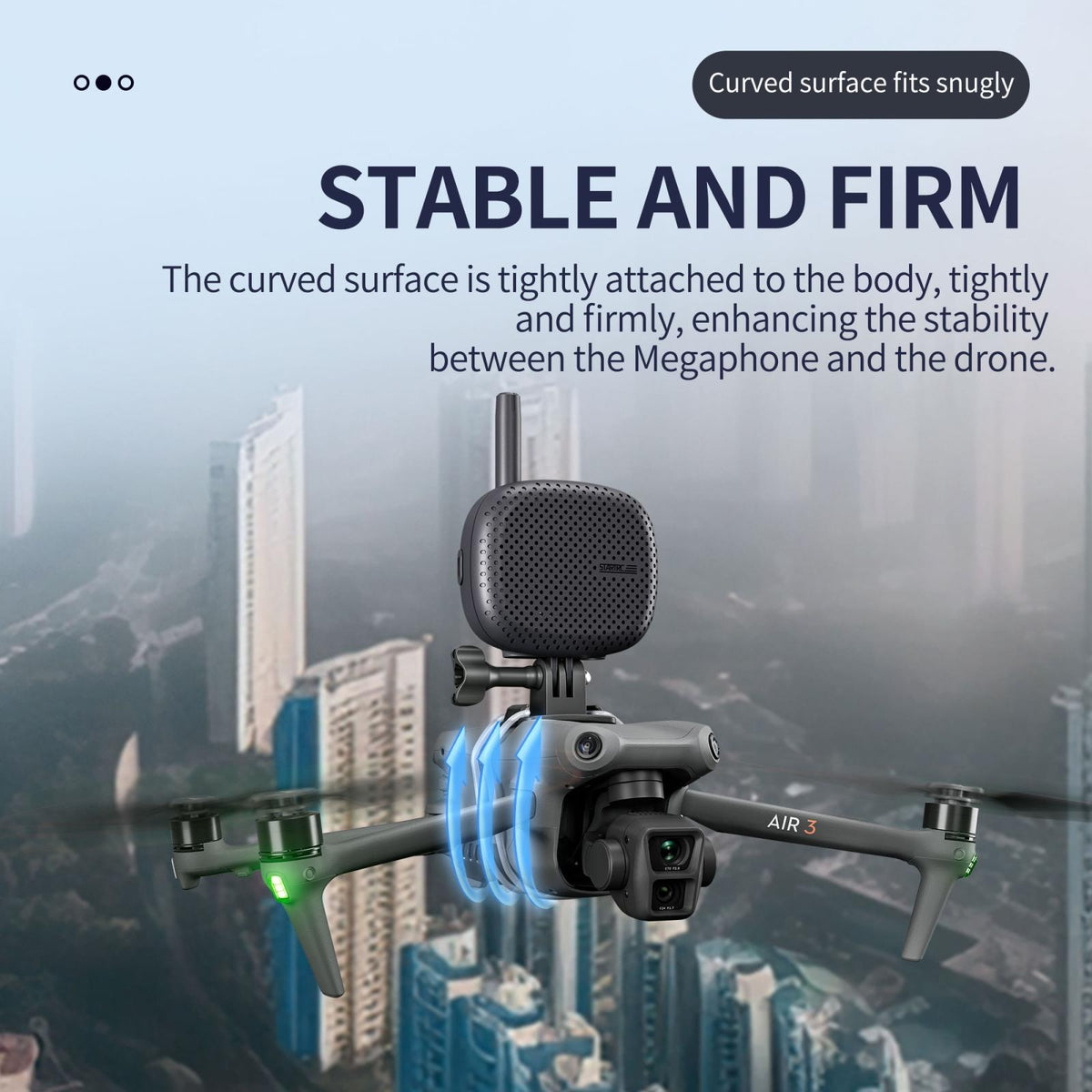 Wireless Drone Megaphone Speaker For Dji Mavic Air / Mini - 3Km Control-1962691921583411205