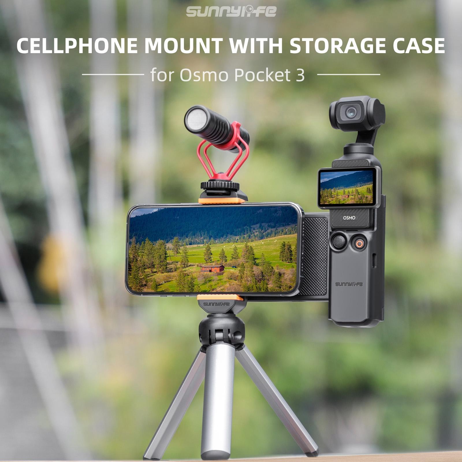Portable Phone Clamp Holder With Storage Case For Dji Pocket 3-1915196668890976257