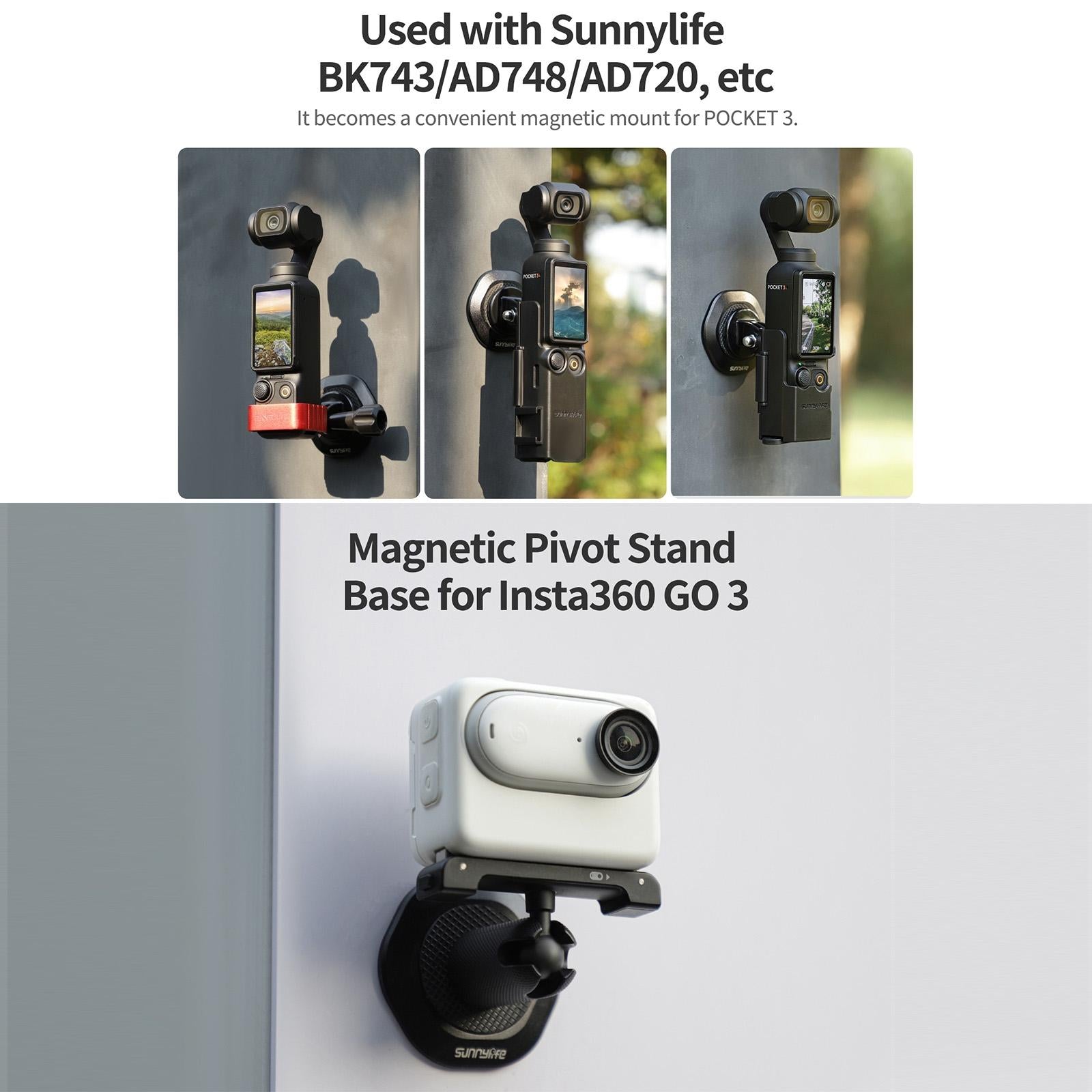 Metal Magnetic Base With 1 / 4 Adapter And Pivot Stand-1915196791079440388