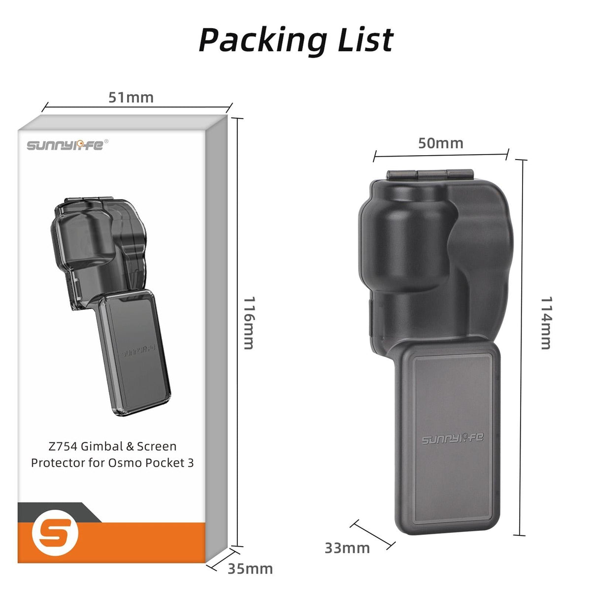 Protective Gimbal Cover For Dji Pocket 3 - Integrated Design-1915196498275078152