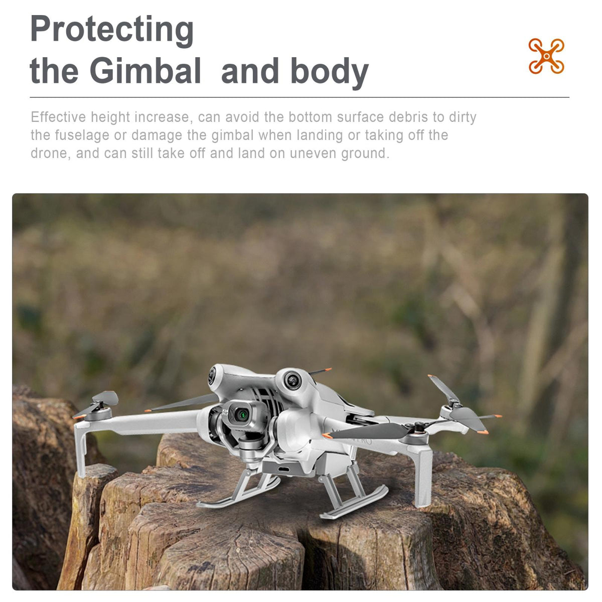 Foldable Landing Gear Training Rack For Dji Mini 4 Pro-1915196552788447235