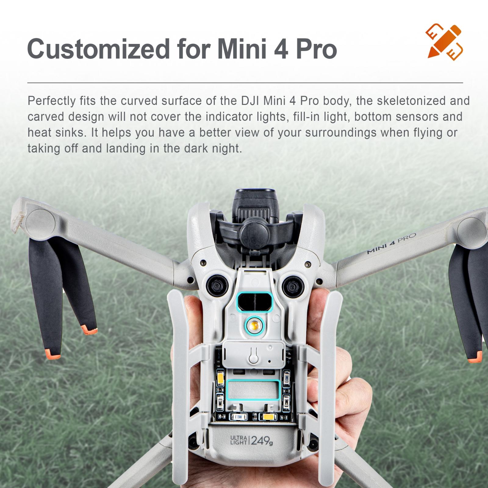 Foldable Landing Gear Training Rack For Dji Mini 4 Pro-1915196552788447236