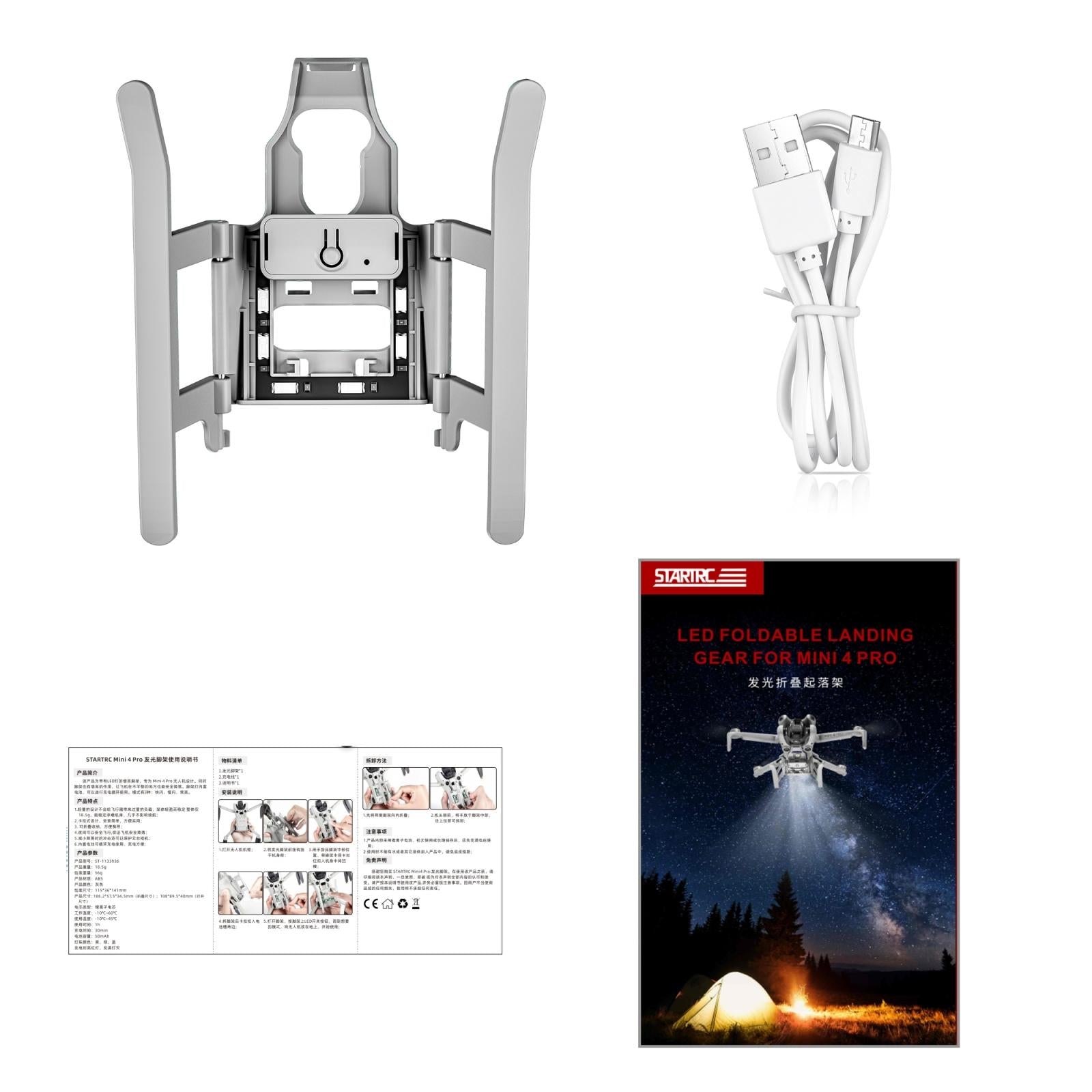 Foldable Landing Gear Training Rack For Dji Mini 4 Pro-1915196552788447240