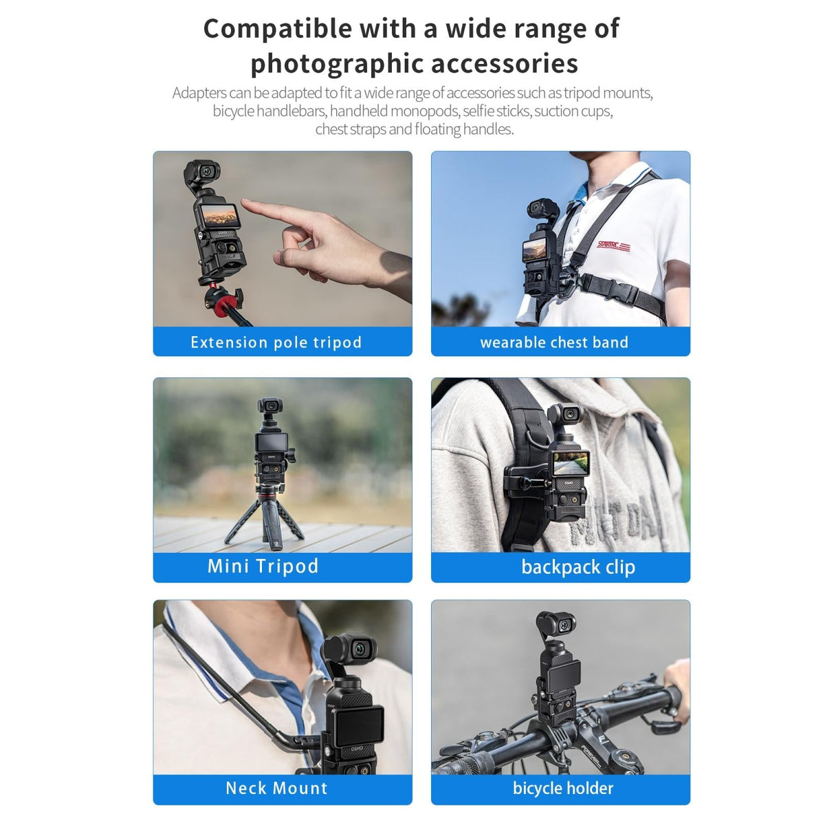 Universal Expansion Bracket For Dji Pocket 3 - Multifunctional Mount-1915196709827383298