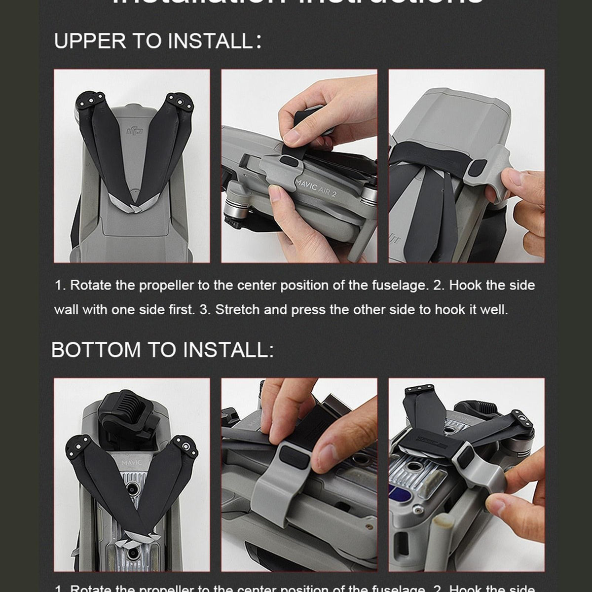 Silicone Blade Holder For Dji Mavic Air 2 / 2S Propellers-1915196999318245378