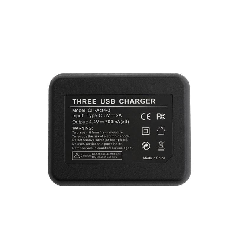 Tri-Slot Charger For Dji Action Batteries-1915196756149276673