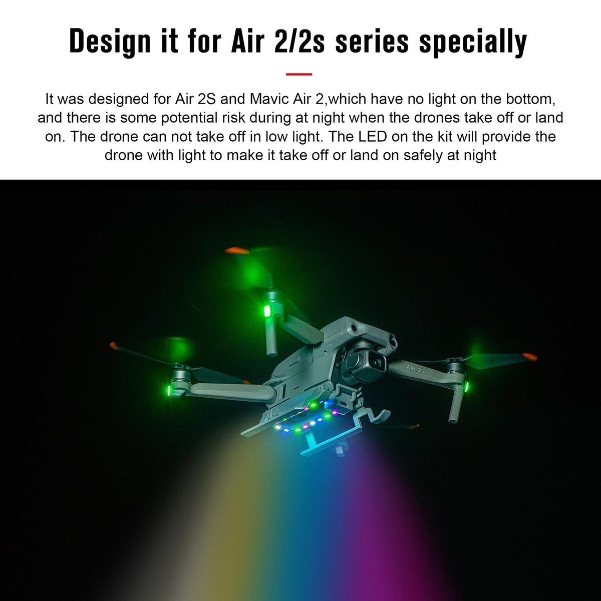 Foldable Landing Gear For Dji Air 2S - Anti-Fall & Heightened-1964932152239984643