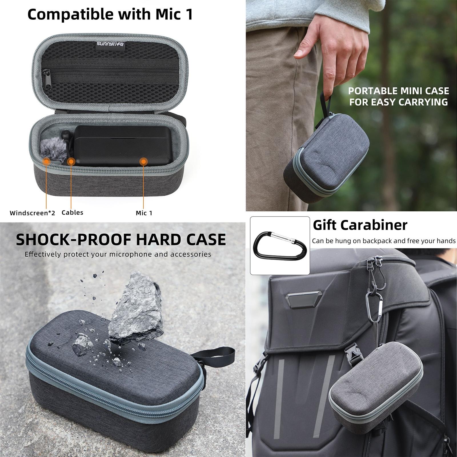 Mini Carrying Case For Dji Mic 2 Wireless Microphone - Storage Bag-1915196558161350657