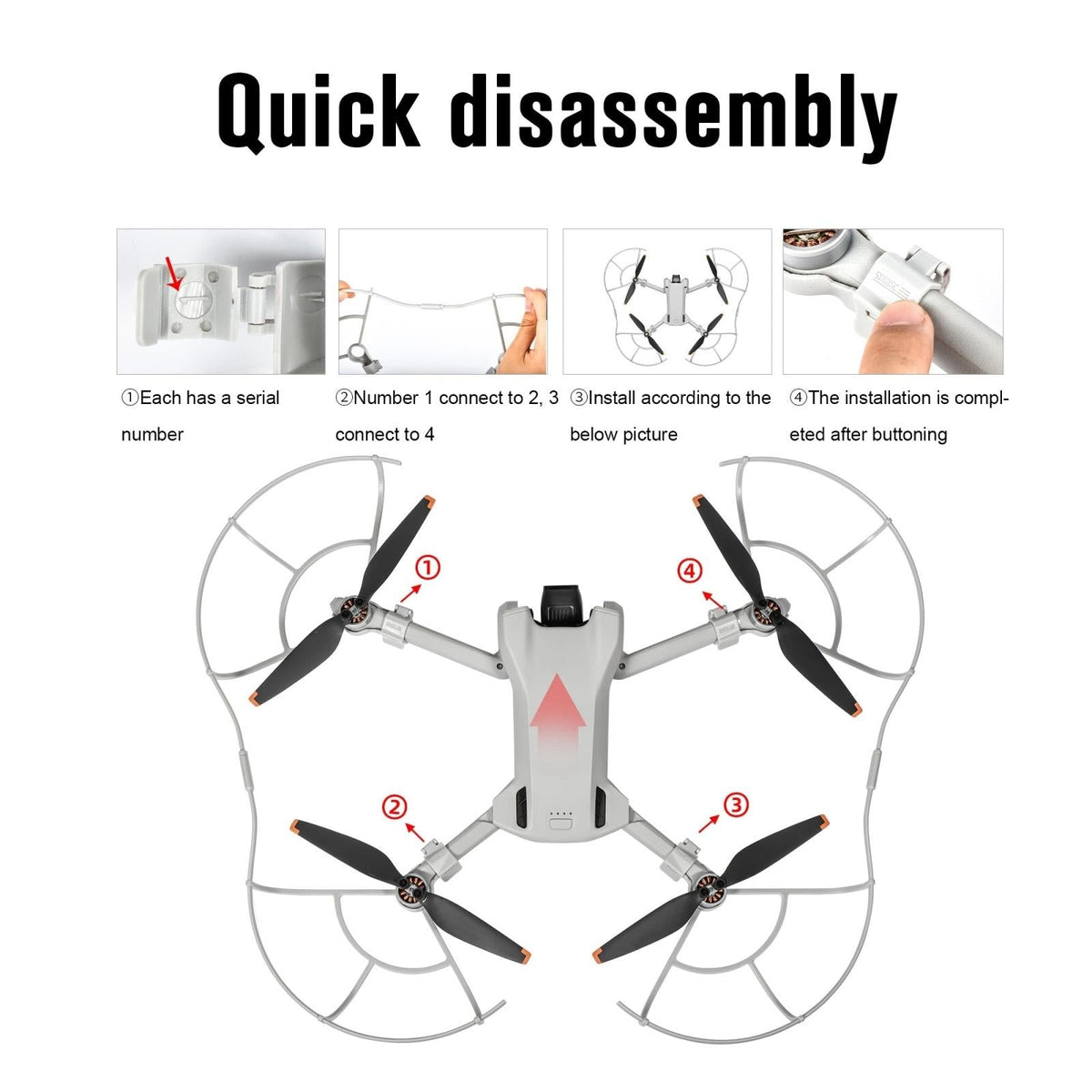 Anti-Collision Drone Propeller Guard - Protective Ring-1915196553564393477