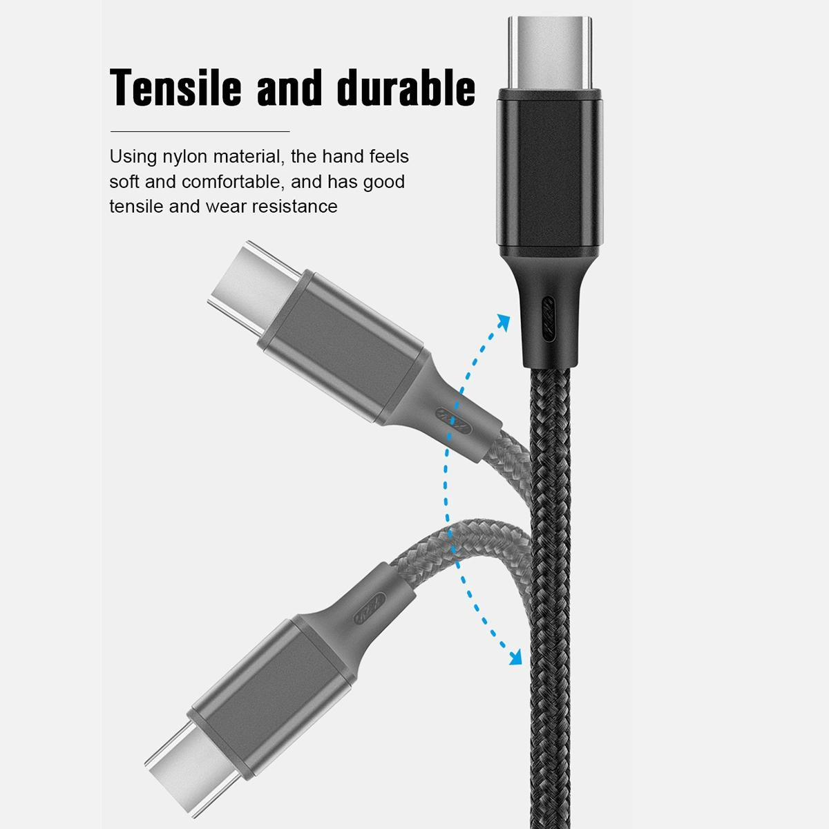 1.2M Dual Way Data Cable For Dji Fpv Goggles - Type C To 8 Pin Elbow-1915196729792270337