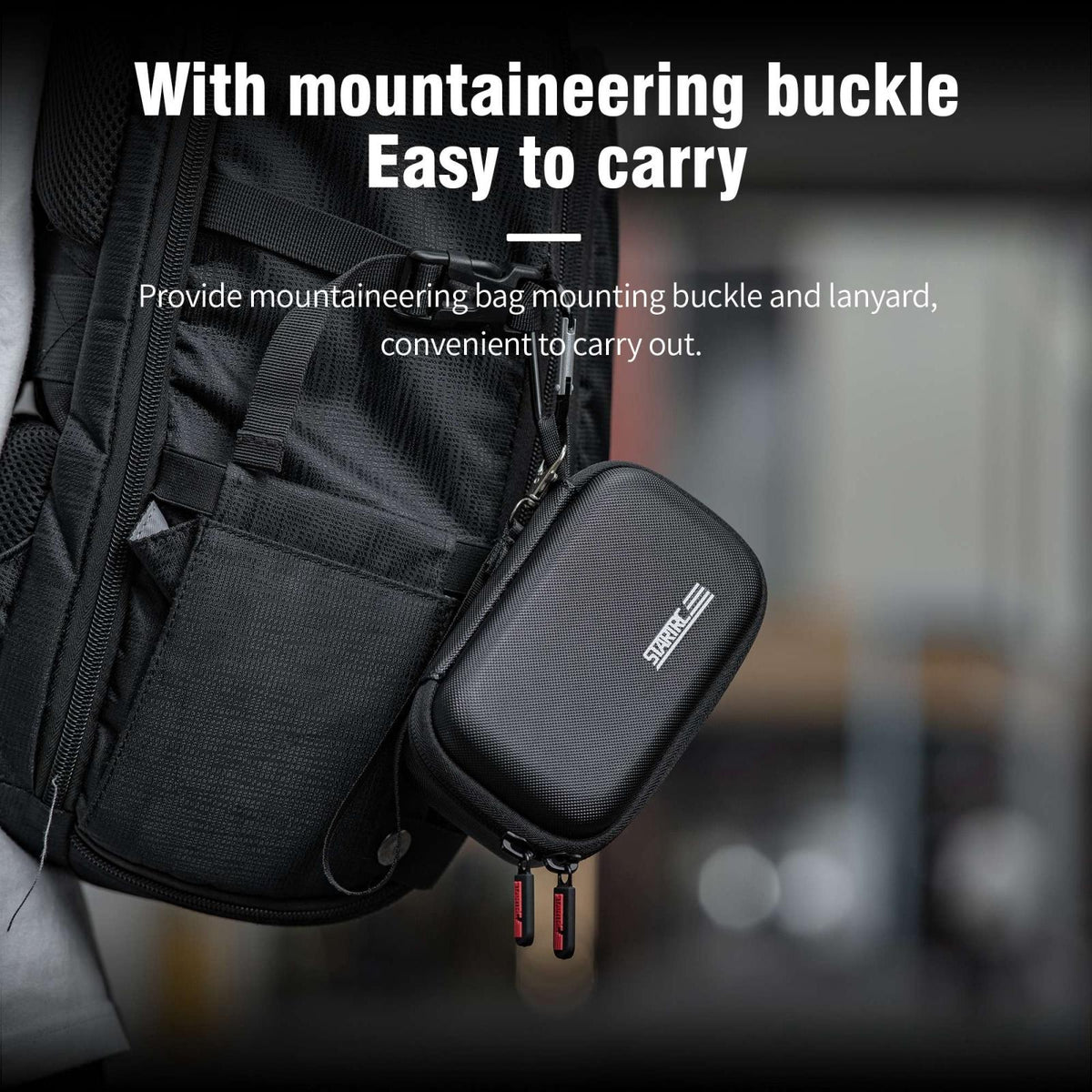 Portable Diamond Texture Carry Case With Carabiner And Strap-1915196676688187396