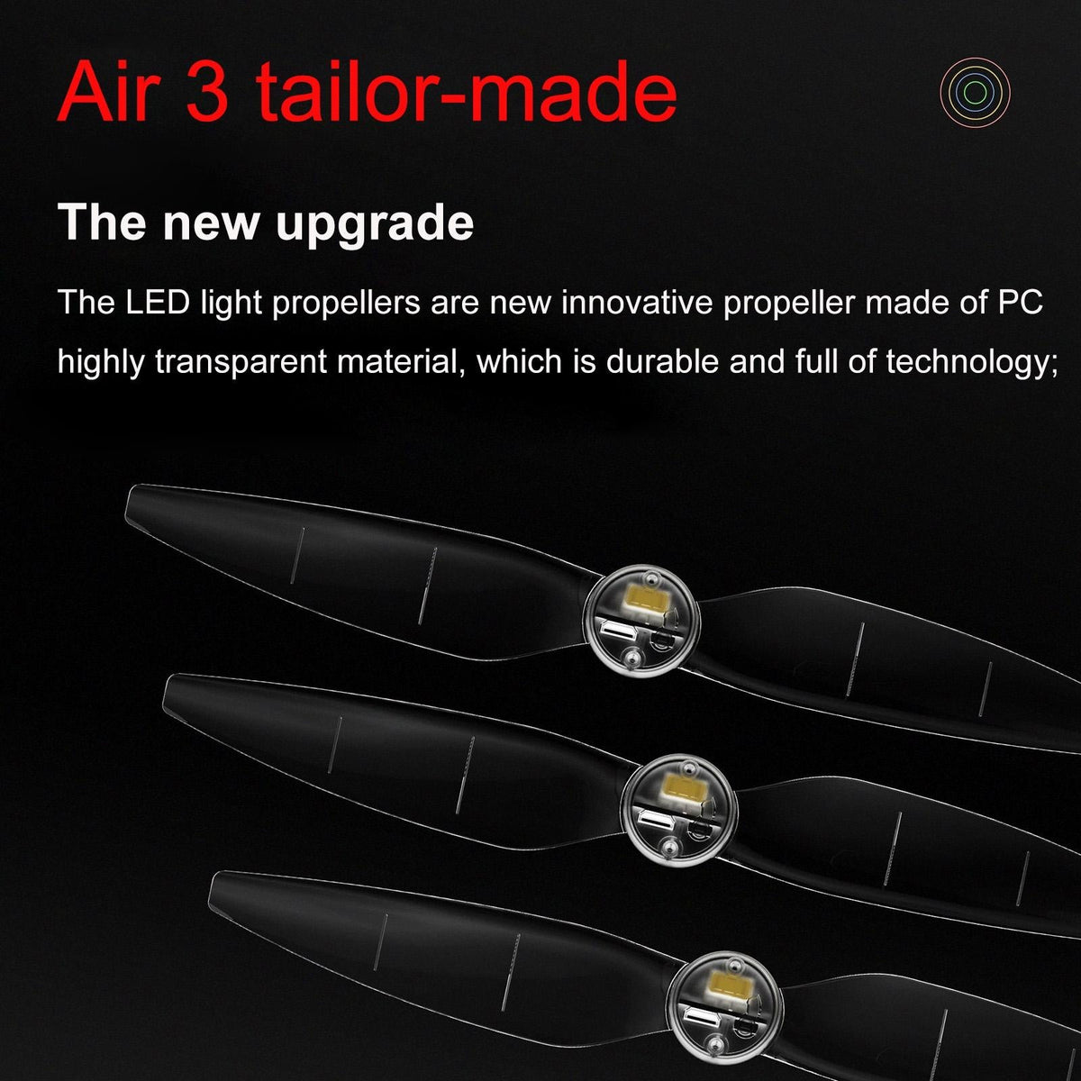 Low Noise Led Propellers - 2 Pairs-1915196606693642246