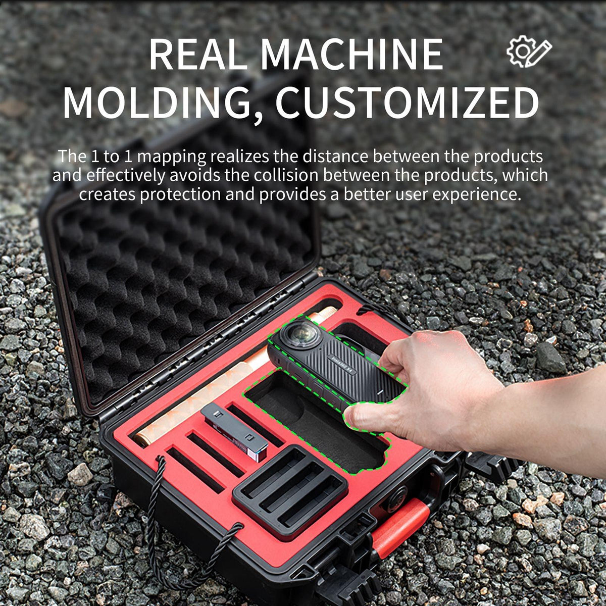 Waterproof Dual-Layer Storage Box For Insta360 X4 Startrc - Black-1915196758133182466