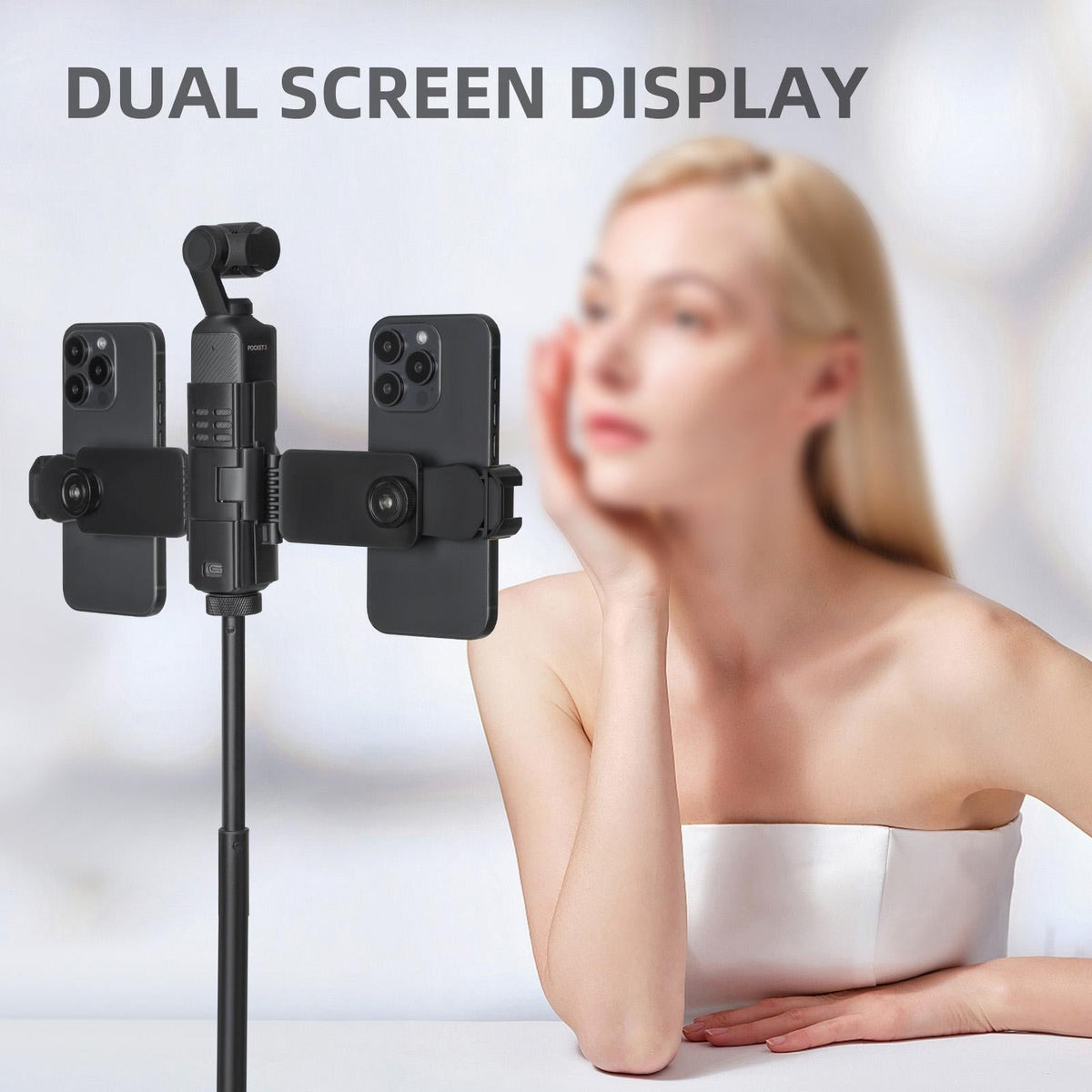 Universal Dual Phone Clamp For Dji Pocket 3-1915196762348457993