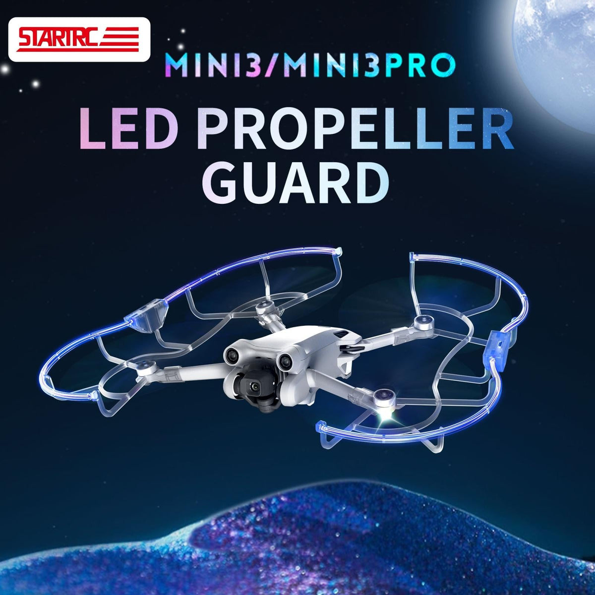 Anti-Collision Led Propeller Guards For Drones-1915196601681448962