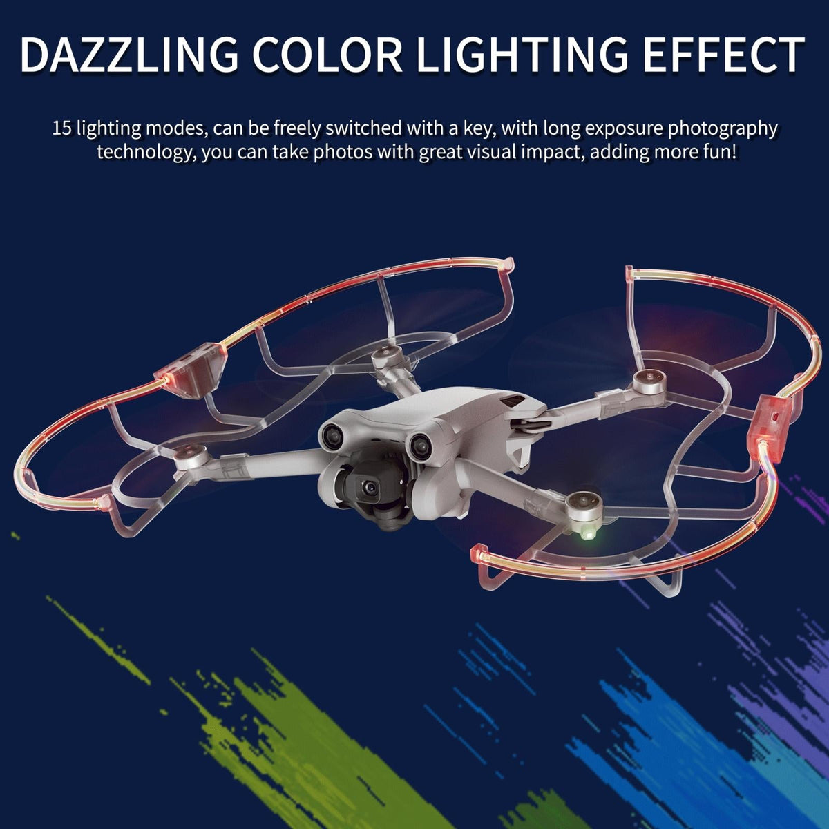 Anti-Collision Led Propeller Guards For Drones-1915196601681448967