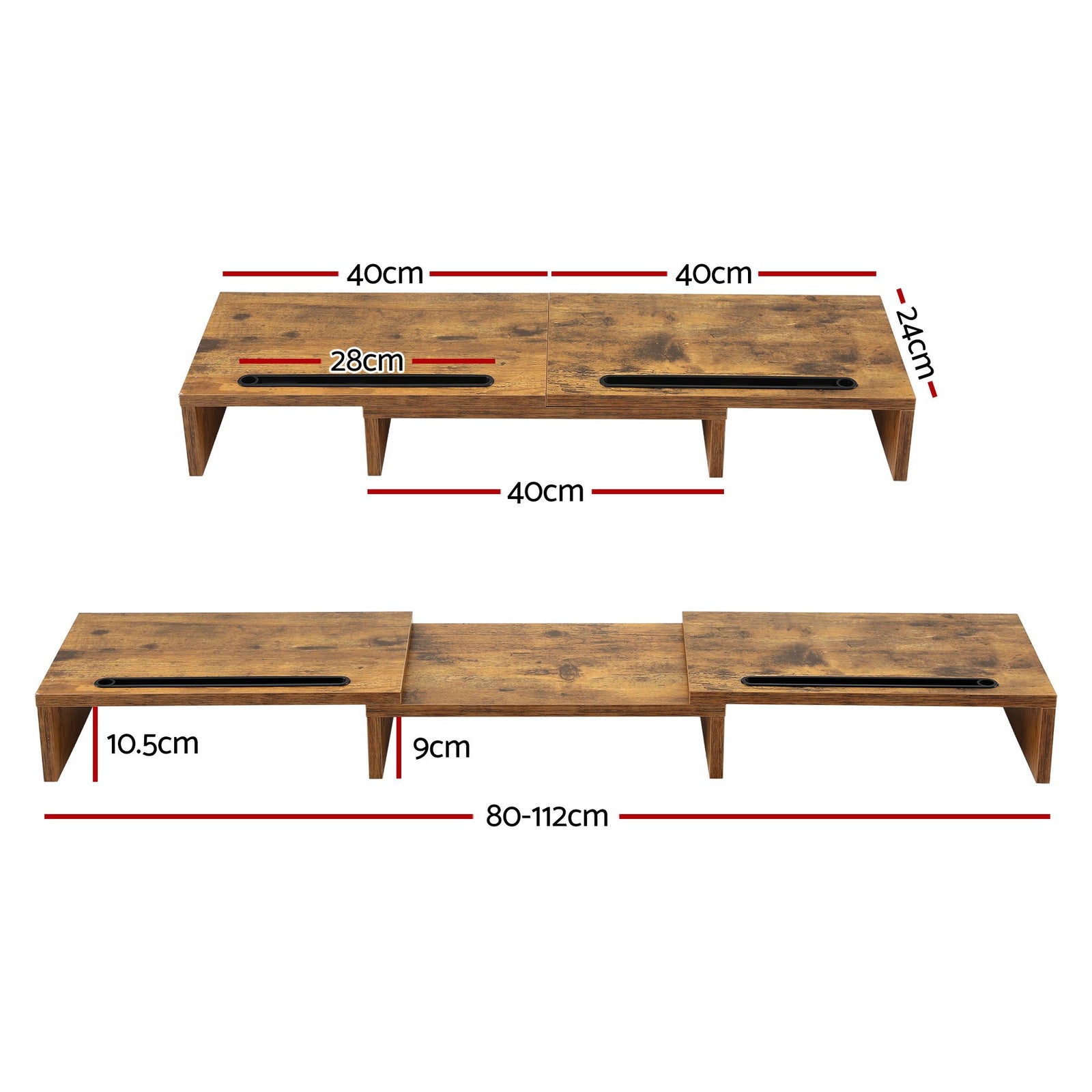 Artiss Dual Monitor Stand Riser